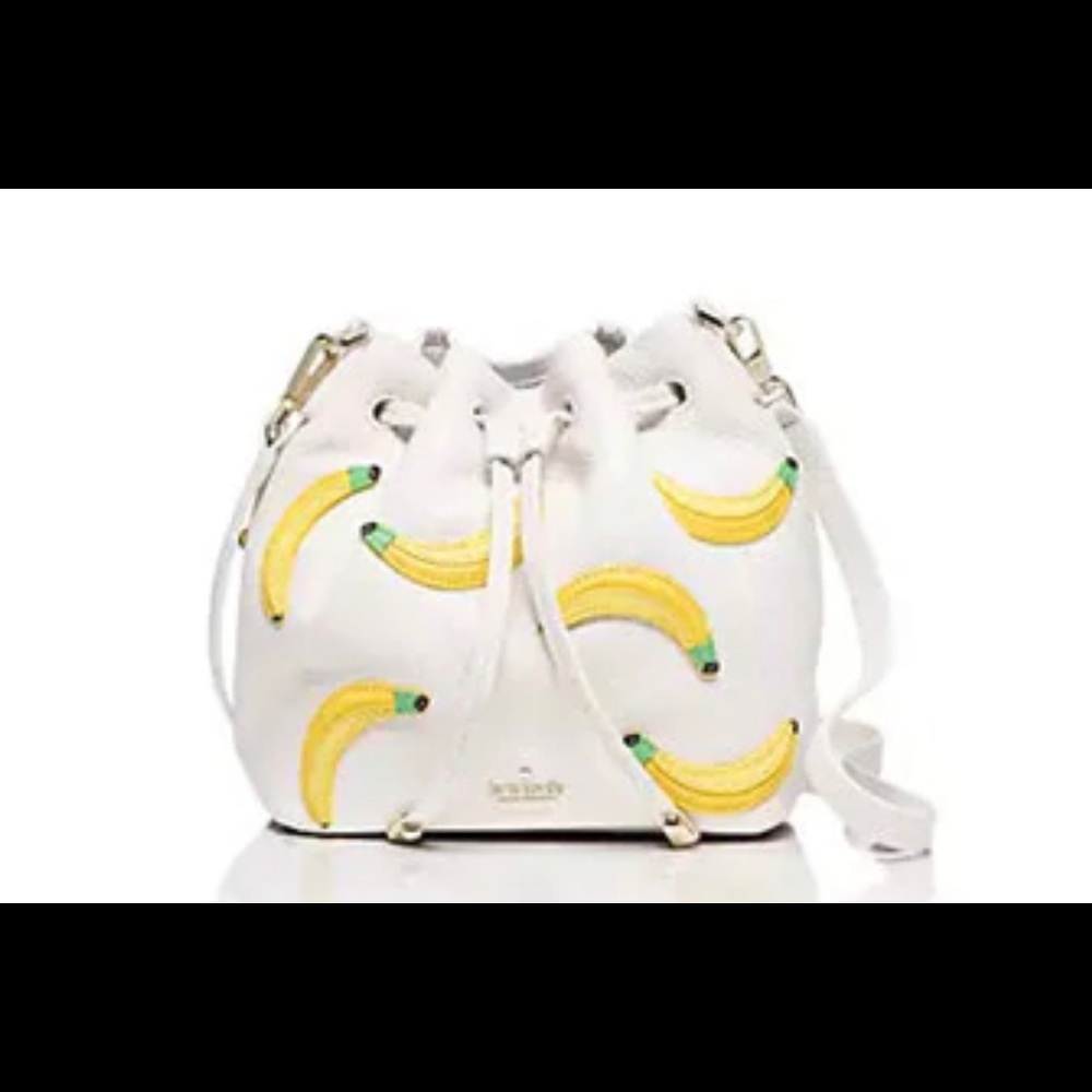 Kate Spade ♠️ New York Flights of Fancy Bananas Mini Bucket Bag. NWOT